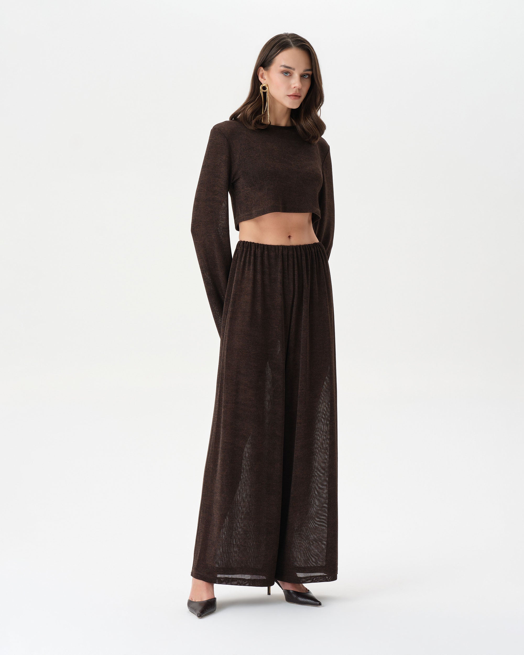 Dark Brown See-Through Set