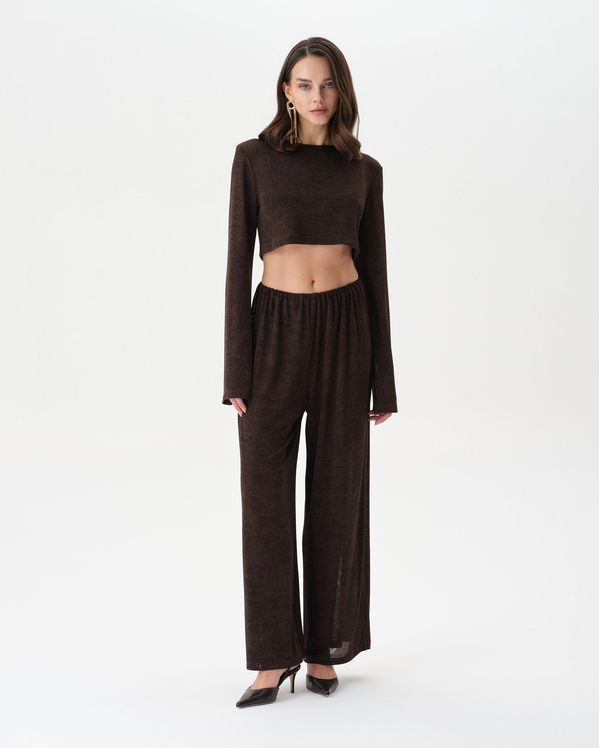 Dark Brown See-Through Set