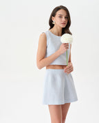 Powder Blue Linen Set
