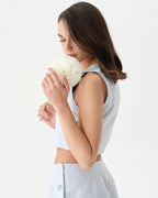 Powder Blue Linen Set