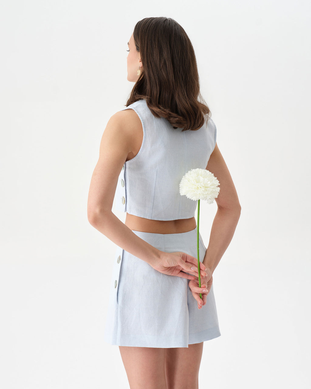 Powder Blue Linen Set