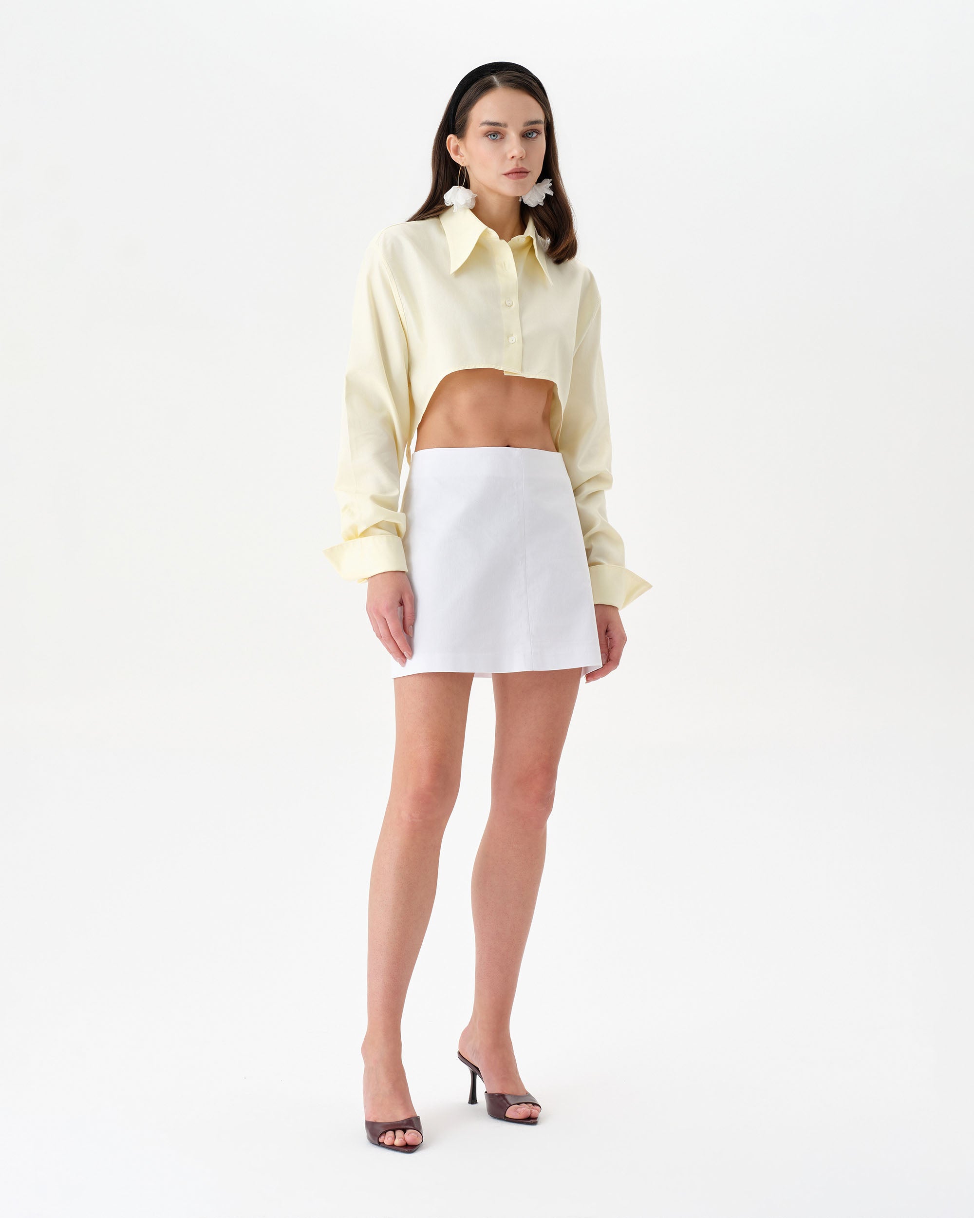 Buttermilk Crop Shirt
