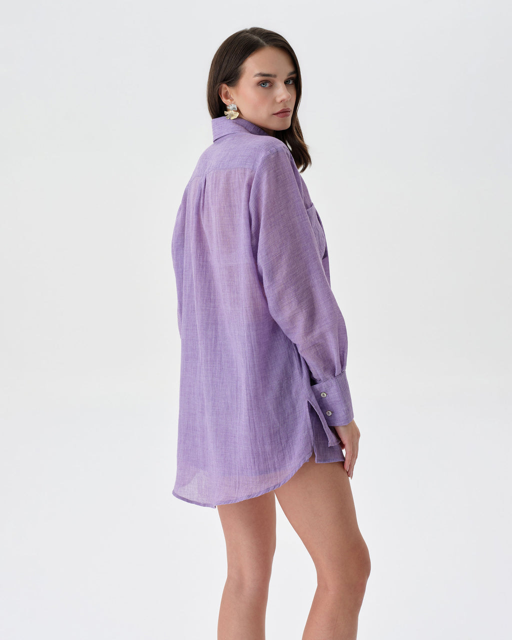 Purple Beach Set With Shorts