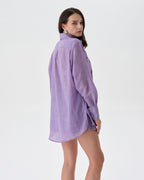 Purple Beach Set With Shorts