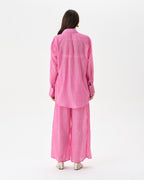 Pink Beach Set With Trousers