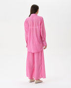 Pink Beach Set With Trousers