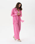 Pink Beach Set With Trousers