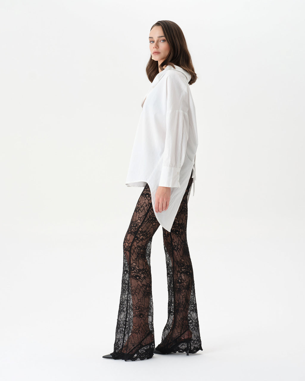 Lace Flare Trousers