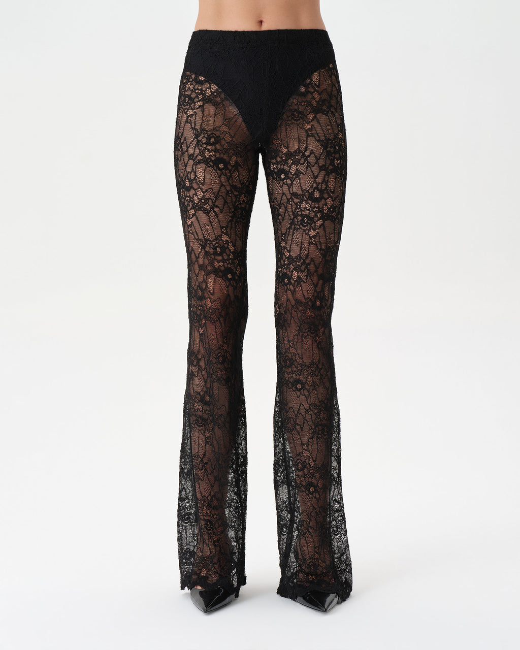 Lace Flare Trousers