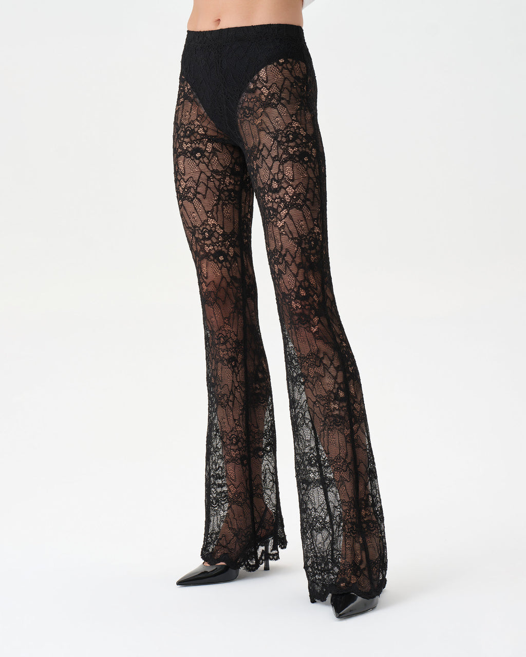 Lace Flare Trousers