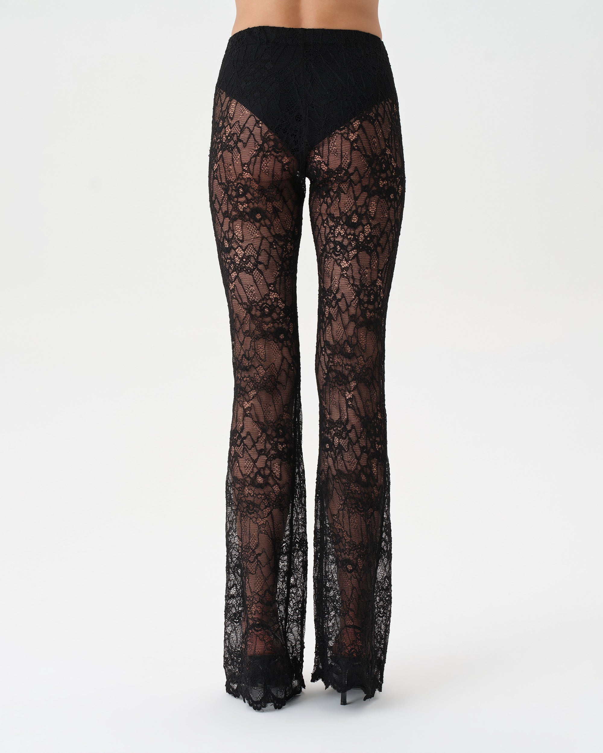 Lace Flare Trousers